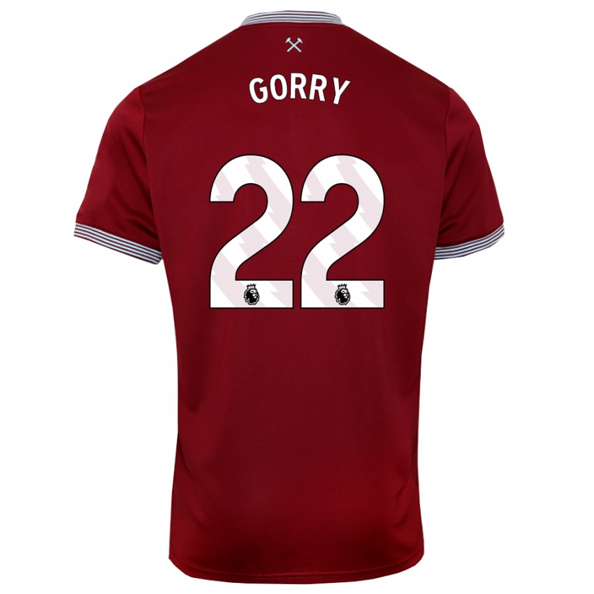 נשים קטרינה גורי #22 בורדו לבן ג'רזי ביתית 2025/26 חולצה קצרה