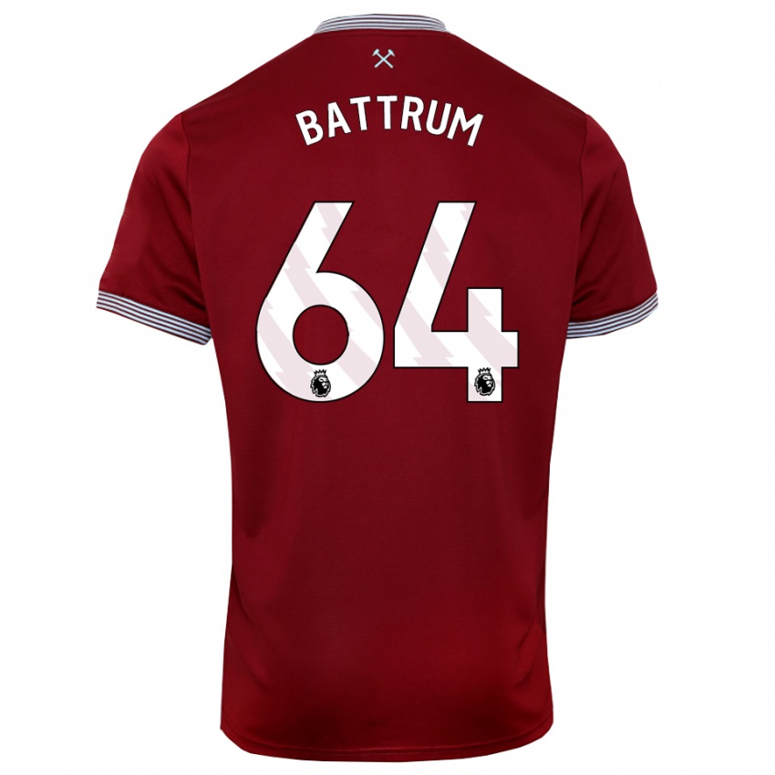 נשים ריאן באטרום #64 בורדו לבן ג'רזי ביתית 2025/26 חולצה קצרה נשים ריאן באטרום #64 בורדו לבן ג'רזי ביתית 2025/26 חולצה קצרה