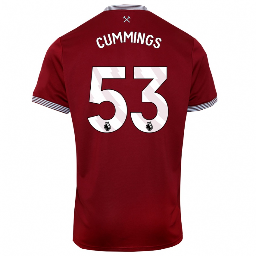 נשים דניאל קאמינגס #53 בורדו לבן ג'רזי ביתית 2025/26 חולצה קצרה