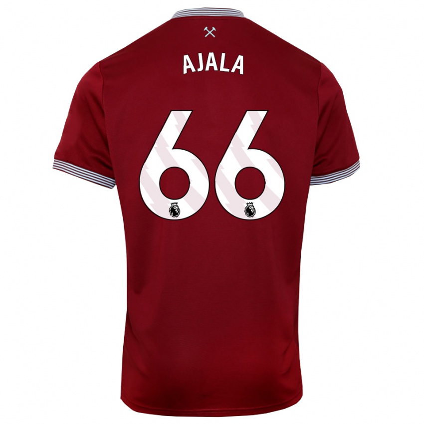 נשים ג׳ושוע אג׳אלה #66 בורדו לבן ג'רזי ביתית 2025/26 חולצה קצרה