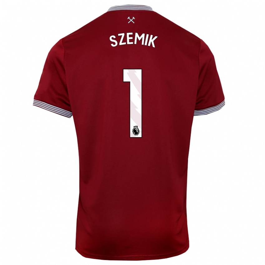 נשים קינגה שמיק #1 בורדו לבן ג'רזי ביתית 2025/26 חולצה קצרה