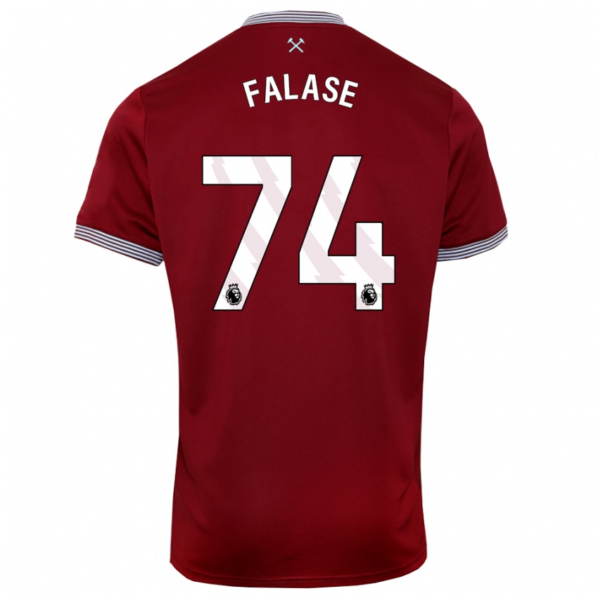 נשים אשר פלאזה #74 בורדו לבן ג'רזי ביתית 2025/26 חולצה קצרה