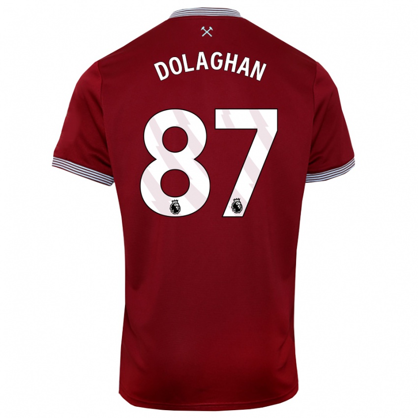 נשים בראד דולאהאן #87 בורדו לבן ג'רזי ביתית 2025/26 חולצה קצרה