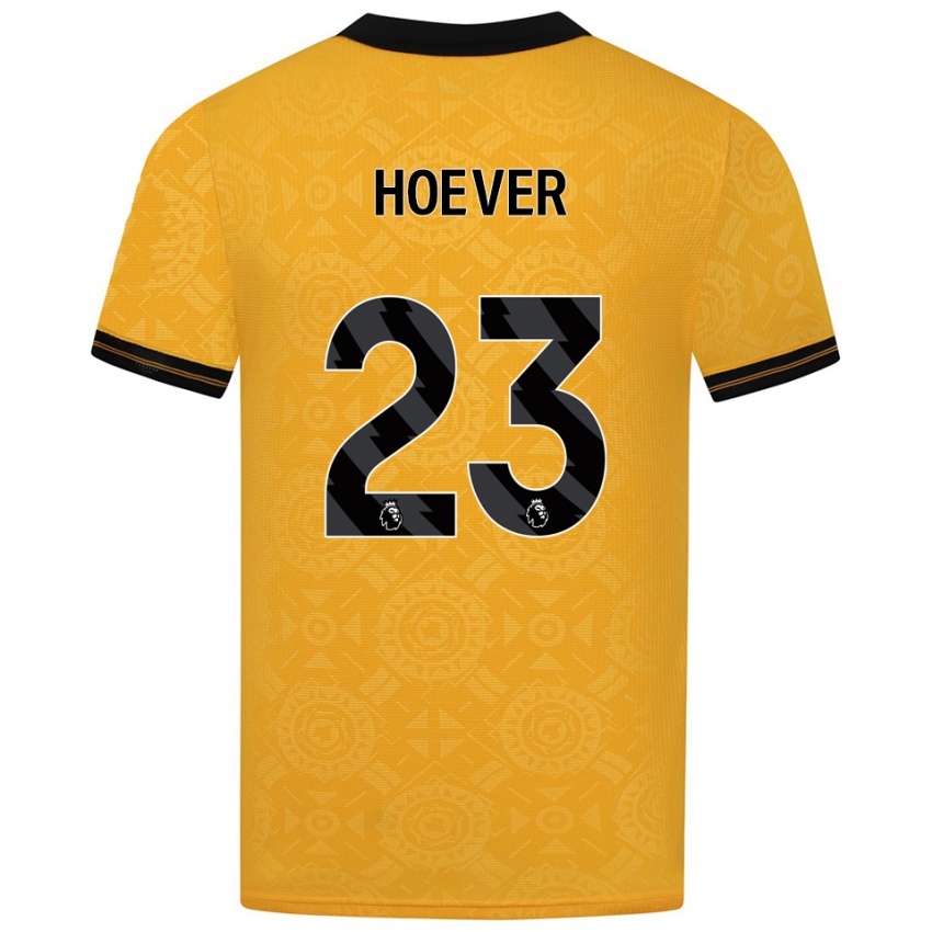 נשים קי יאנה האובר #23 צהוב שחור ג'רזי ביתית 2025/26 חולצה קצרה