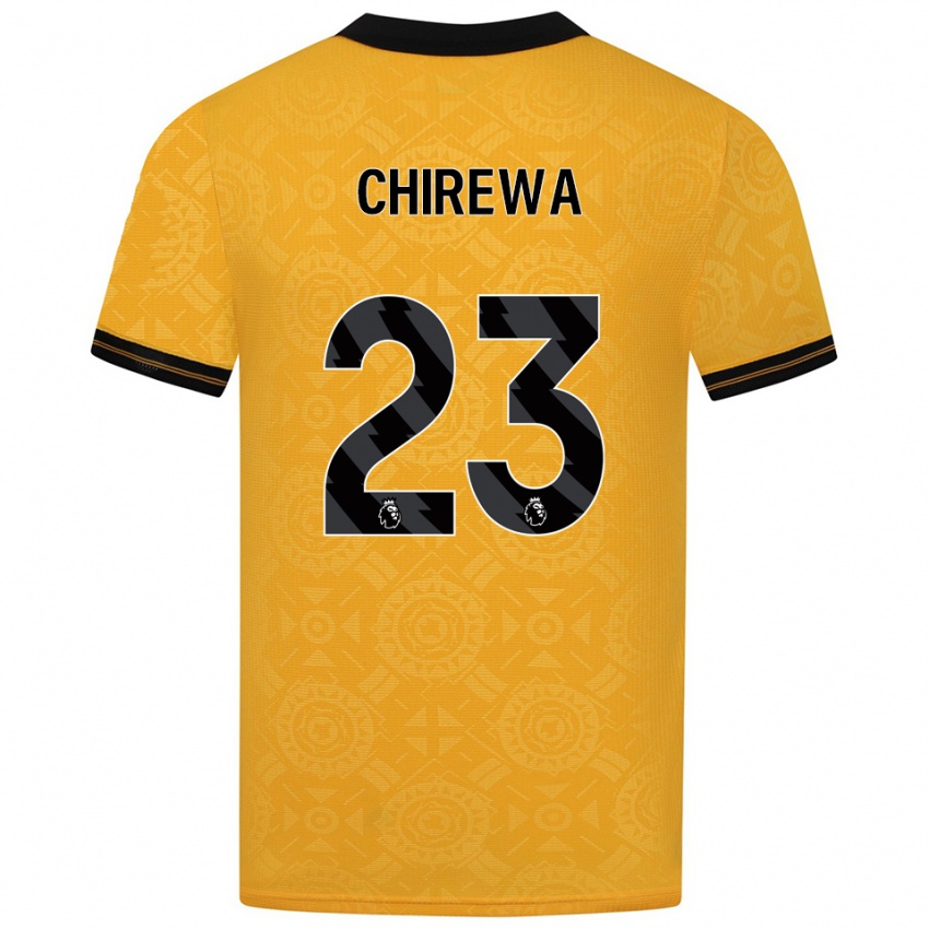 נשים טוואנדה צ'ירווה #23 צהוב שחור ג'רזי ביתית 2025/26 חולצה קצרה