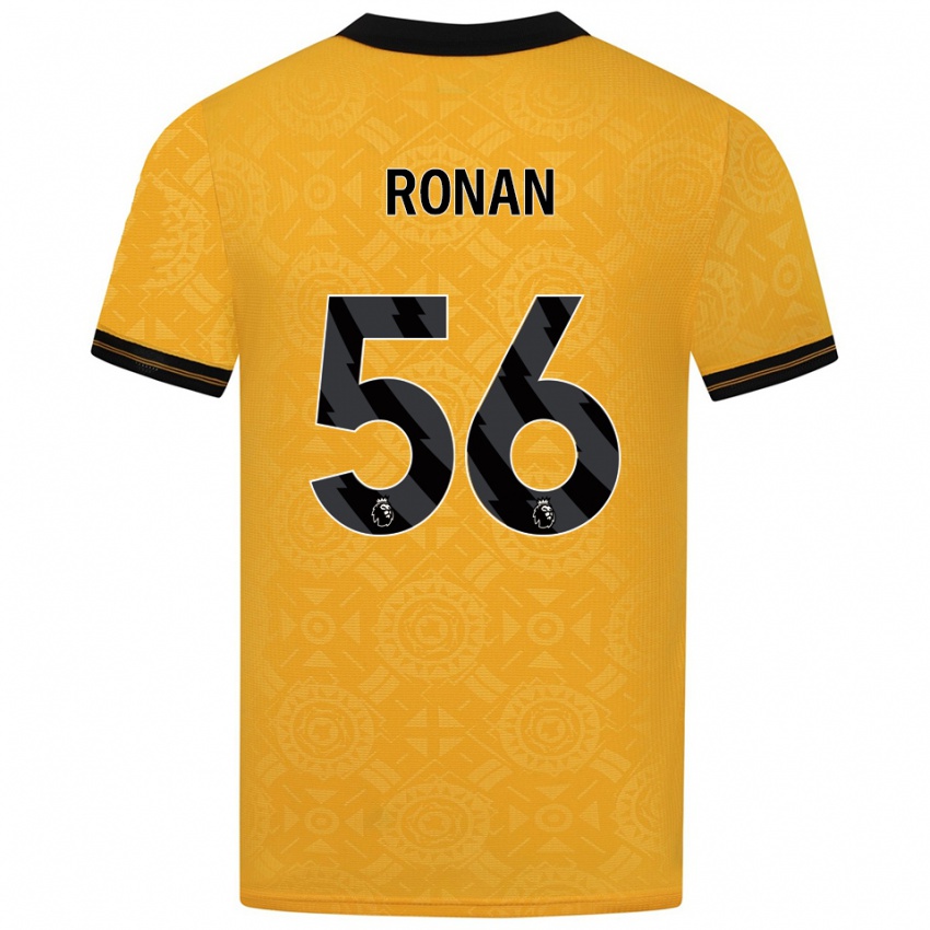 נשים קונור רונן #56 צהוב שחור ג'רזי ביתית 2025/26 חולצה קצרה