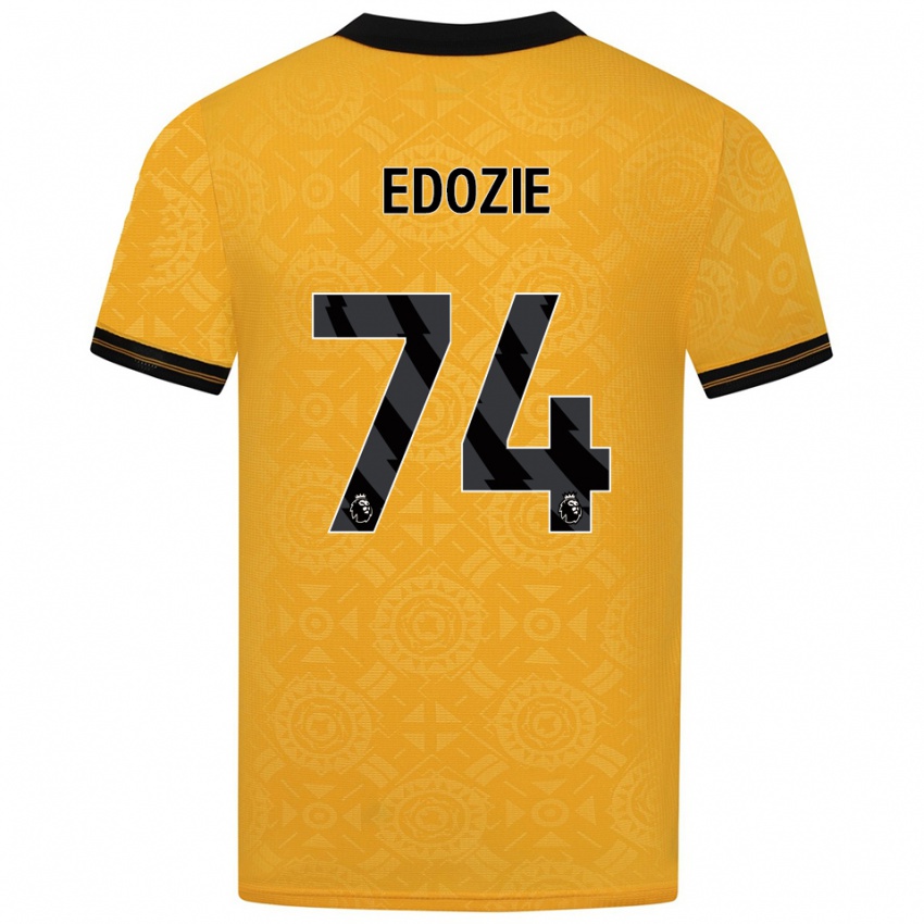 נשים טום אדוזי #74 צהוב שחור ג'רזי ביתית 2025/26 חולצה קצרה