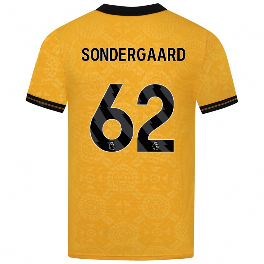 נשים אנדראס זונדרגורד #62 צהוב שחור ג'רזי ביתית 2025/26 חולצה קצרה