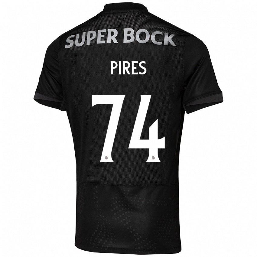 נשים גילרמה פירס קרבאליו #74 שחור לבן הרחק ג'רזי 2025/26 חולצה קצרה