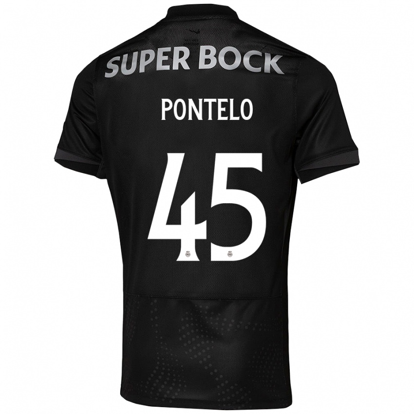 נשים רפאל פונטלו #45 שחור לבן הרחק ג'רזי 2025/26 חולצה קצרה