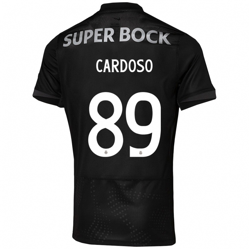 נשים Nilton Cardoso #89 שחור לבן הרחק ג'רזי 2025/26 חולצה קצרה