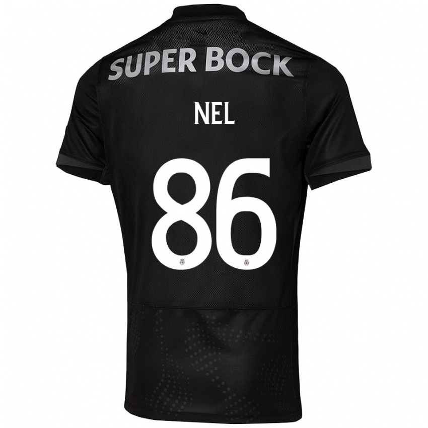 נשים רפאל פריירה נל #86 שחור לבן הרחק ג'רזי 2025/26 חולצה קצרה נשים רפאל פריירה נל #86 שחור לבן הרחק ג'רזי 2025/26 חולצה קצרה