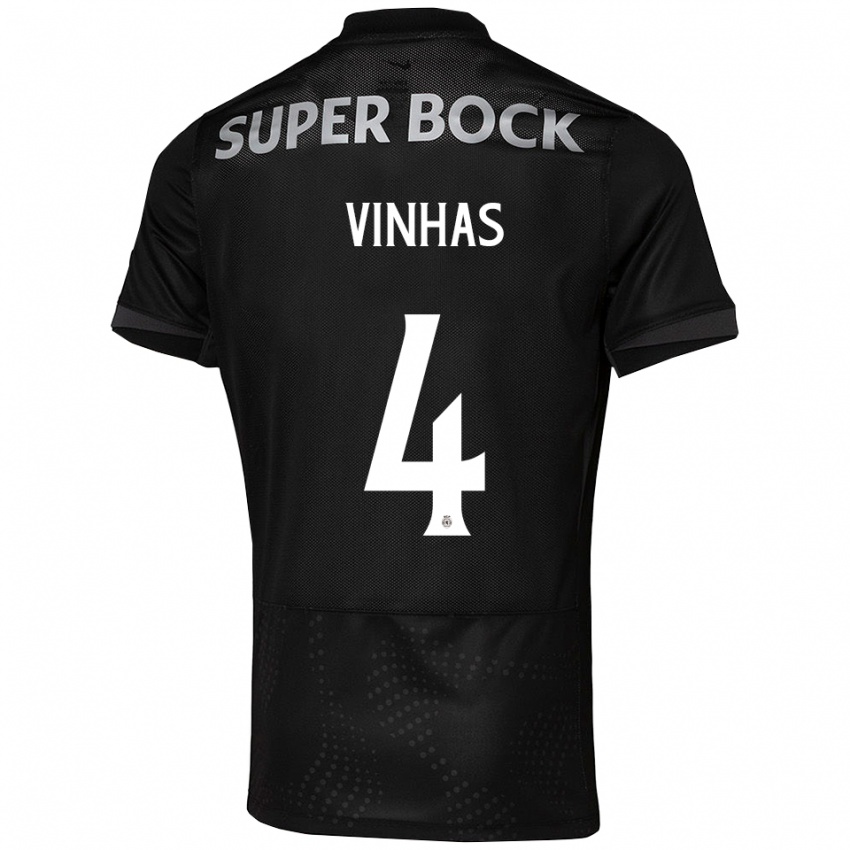 נשים גבריאלה מוטה וינהאס #4 שחור לבן הרחק ג'רזי 2025/26 חולצה קצרה