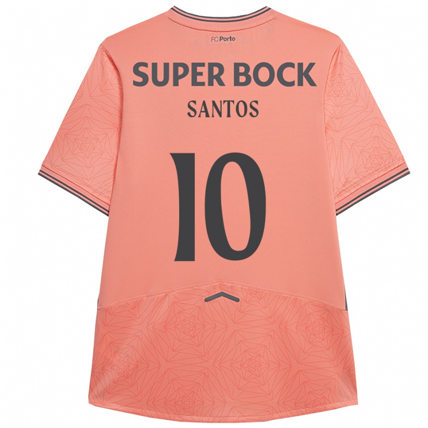 נשים Gonçalo Santos #10 ורוד נייבי הרחק ג'רזי 2025/26 חולצה קצרה
