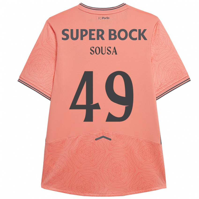 נשים Gonçalo Sousa #49 ורוד נייבי הרחק ג'רזי 2025/26 חולצה קצרה
