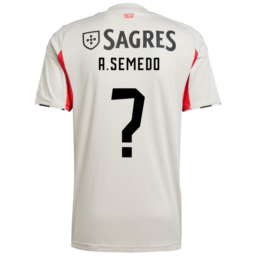 נשים Andreson Semedo #0 לבן מלוכלך אדום הרחק ג'רזי 2025/26 חולצה קצרה