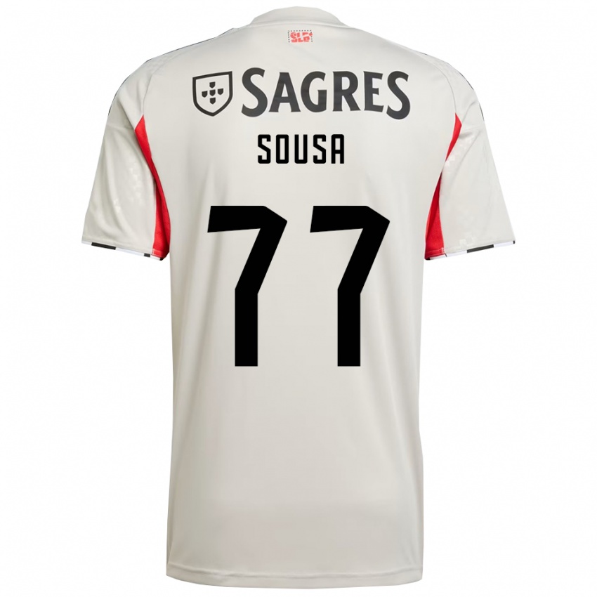 נשים Gerson Sousa #77 לבן מלוכלך אדום הרחק ג'רזי 2025/26 חולצה קצרה