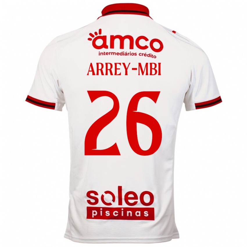 נשים Bright Arrey-Mbi #26 לבן אדום הרחק ג'רזי 2025/26 חולצה קצרה