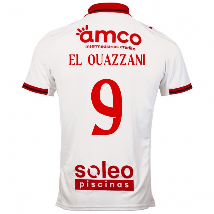 נשים אמין אל וזאני #9 לבן אדום הרחק ג'רזי 2025/26 חולצה קצרה