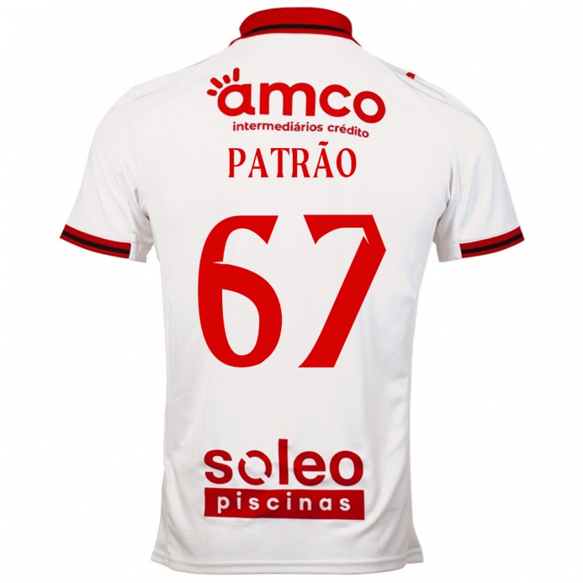 נשים אפונסו קרוז פטראו #67 לבן אדום הרחק ג'רזי 2025/26 חולצה קצרה