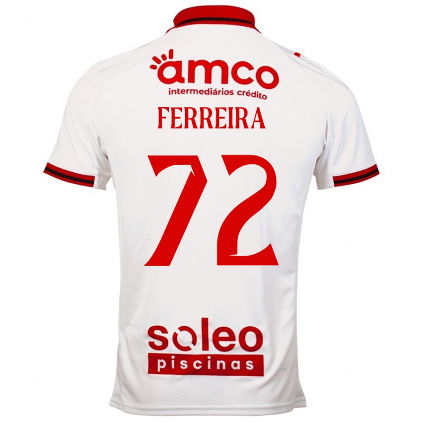 נשים אנדרה פריירה #72 לבן אדום הרחק ג'רזי 2025/26 חולצה קצרה