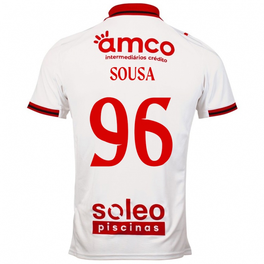 נשים אפונסו סוזה #96 לבן אדום הרחק ג'רזי 2025/26 חולצה קצרה