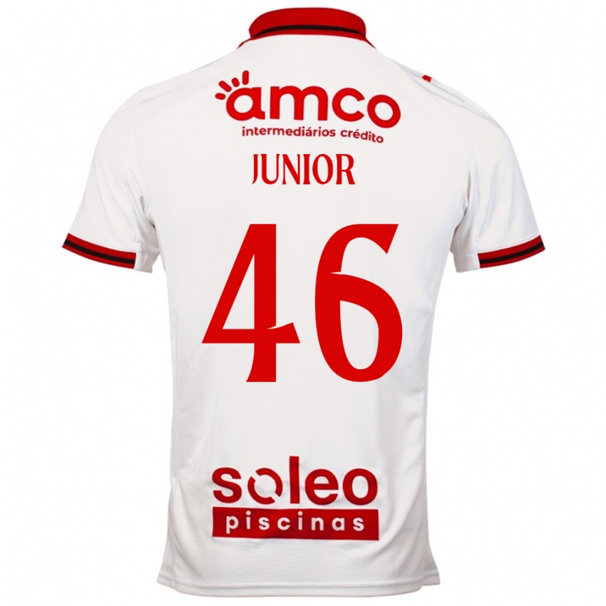 נשים Mário Junior #46 לבן אדום הרחק ג'רזי 2025/26 חולצה קצרה
