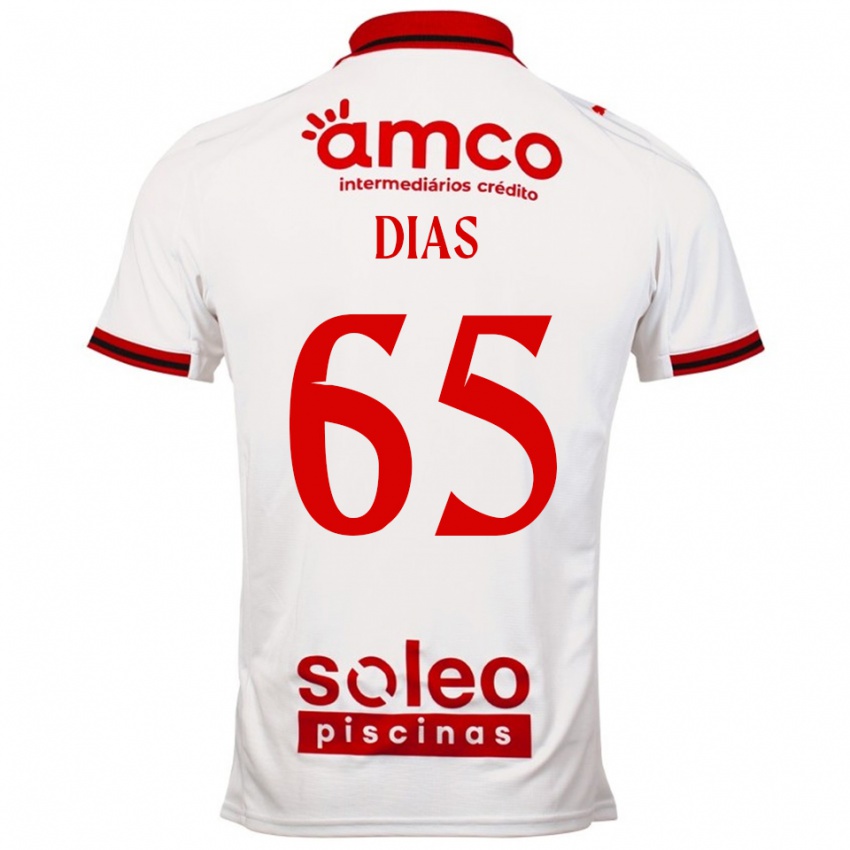 נשים Leandro Dias #65 לבן אדום הרחק ג'רזי 2025/26 חולצה קצרה