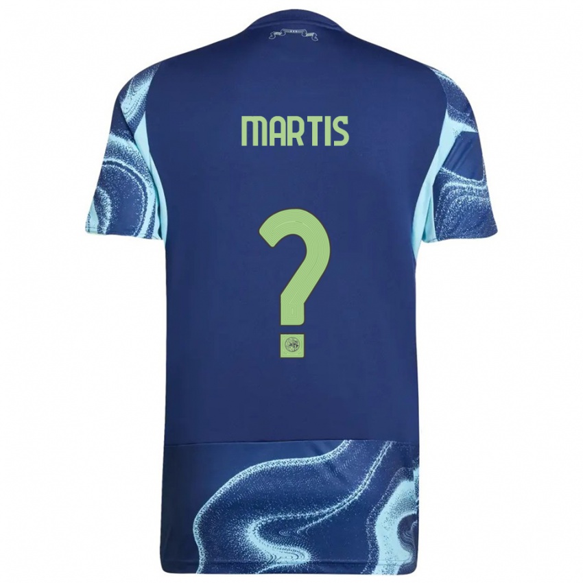 נשים Ky-An Martis #0 נייבי תכלת הרחק ג'רזי 2025/26 חולצה קצרה