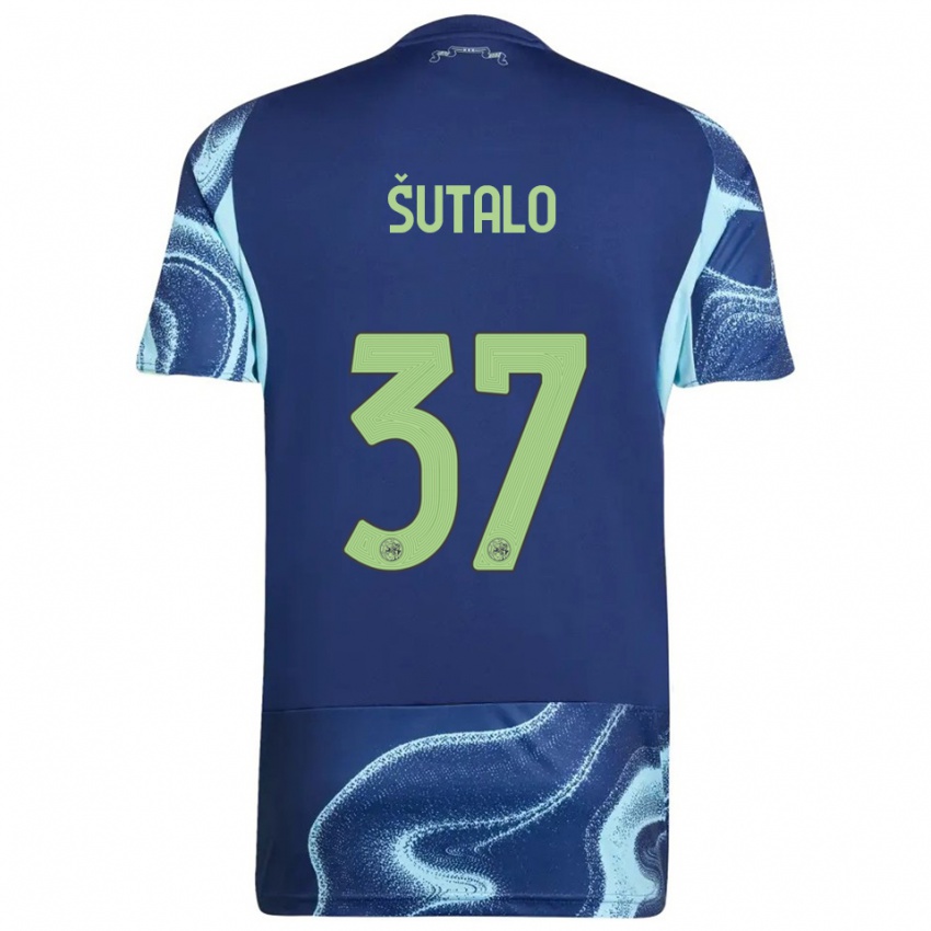 נשים יוסיפ שוטאלו #37 נייבי תכלת הרחק ג'רזי 2025/26 חולצה קצרה