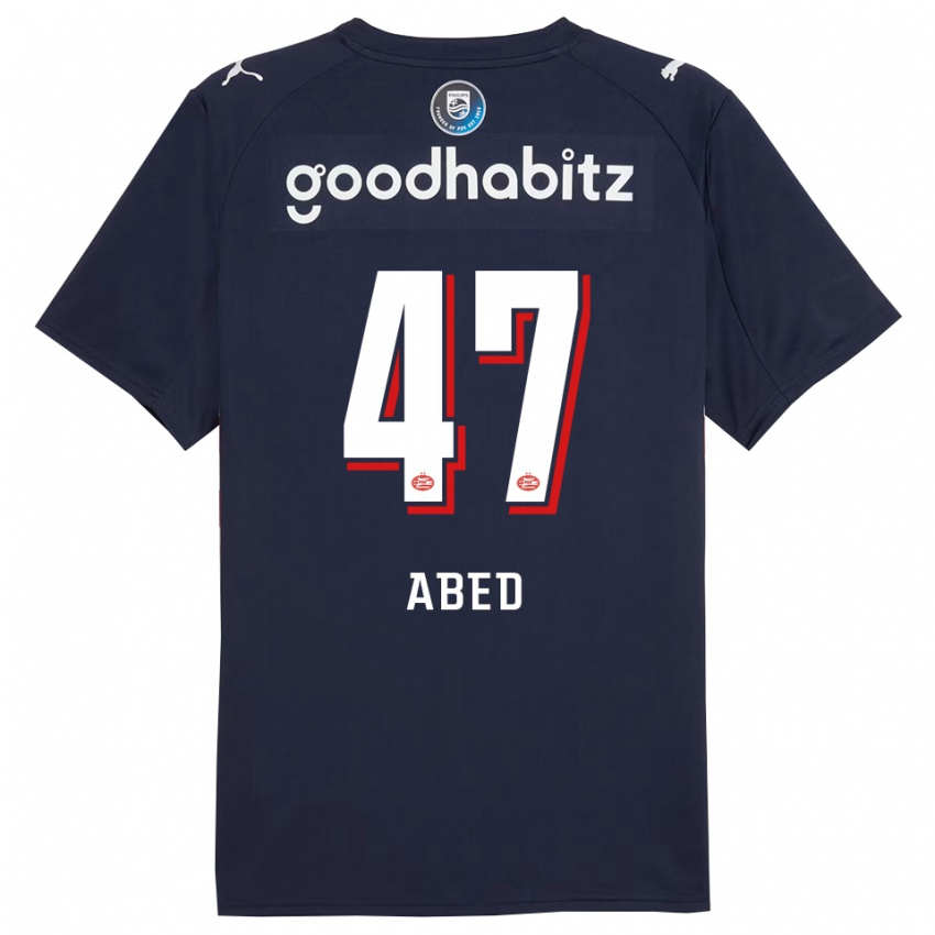 נשים תאי עבד #47 נייבי לבן הרחק ג'רזי 2025/26 חולצה קצרה
