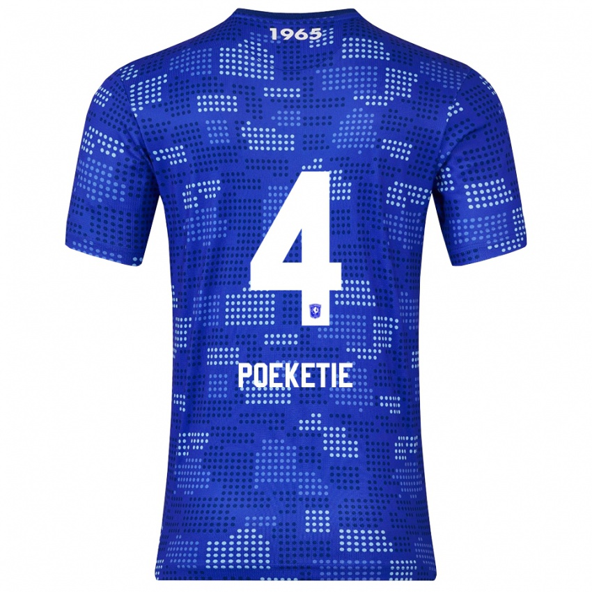 נשים Maik Poeketie #4 כחול תכלת הרחק ג'רזי 2025/26 חולצה קצרה