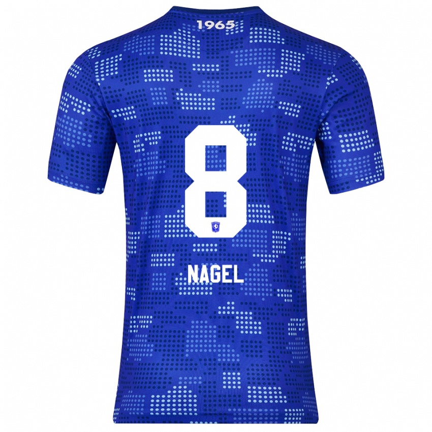 נשים Benjamin Nagel #8 כחול תכלת הרחק ג'רזי 2025/26 חולצה קצרה