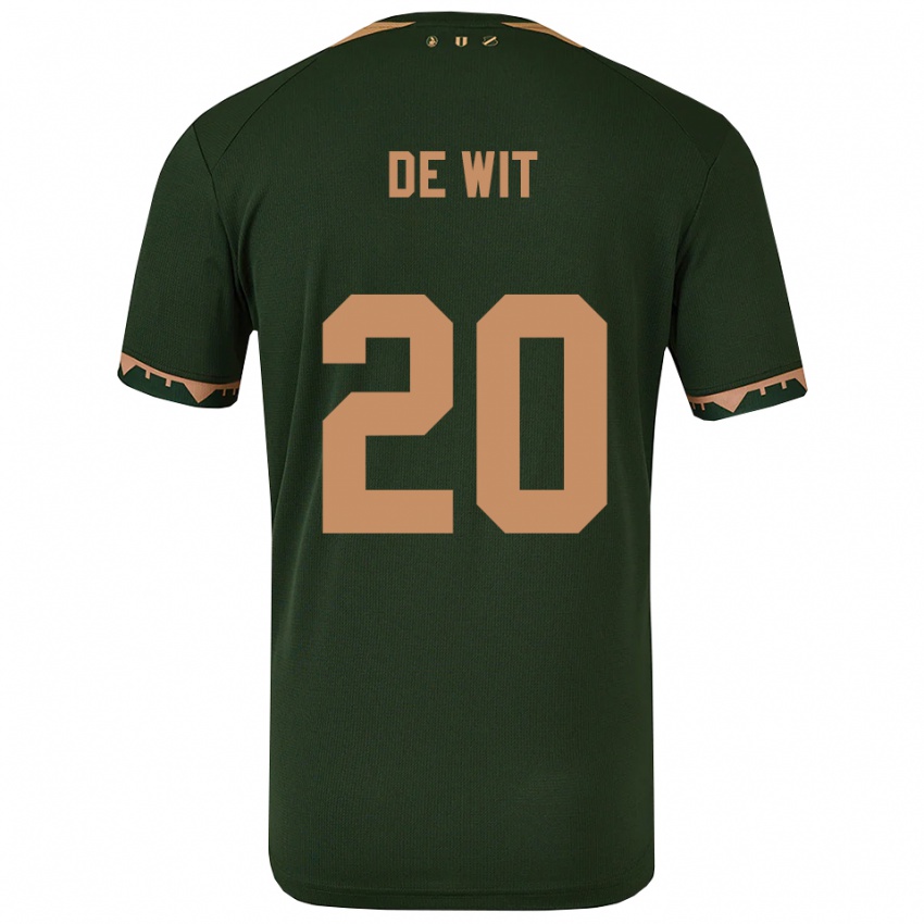 נשים דני דה ויט #20 ירוק זהב הרחק ג'רזי 2025/26 חולצה קצרה