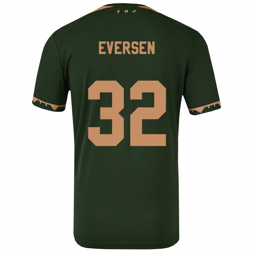 נשים Justin Eversen #32 ירוק זהב הרחק ג'רזי 2025/26 חולצה קצרה