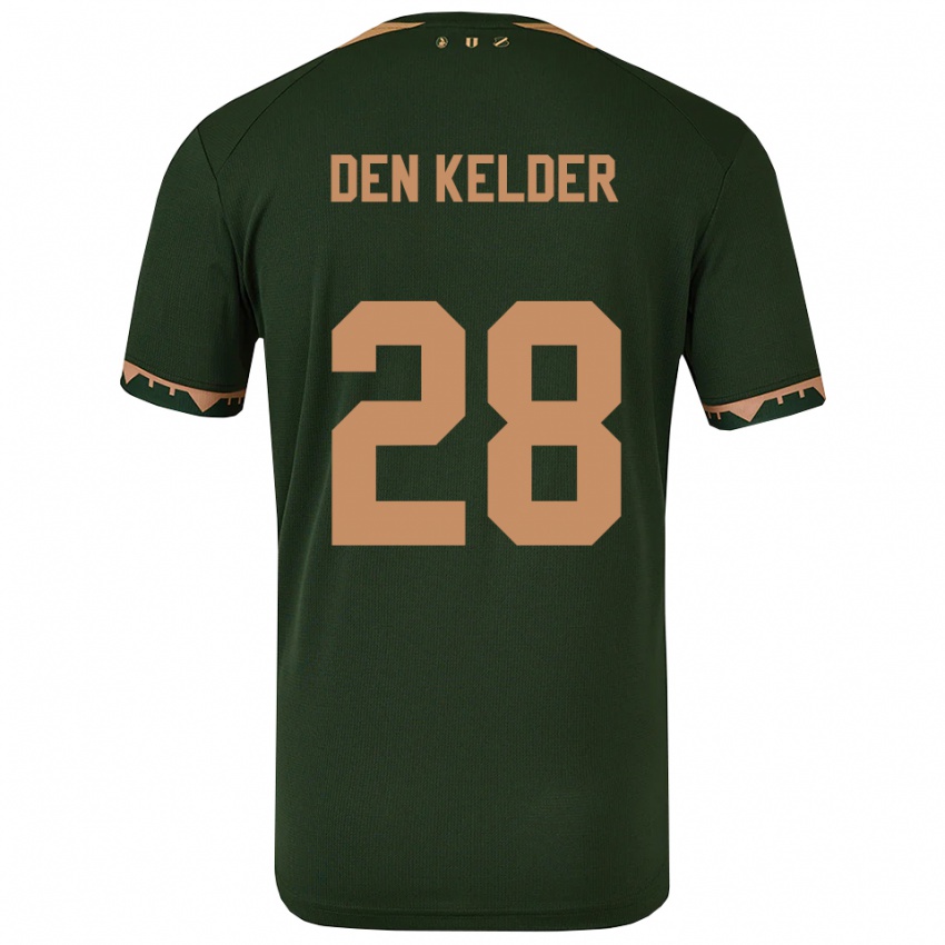 נשים Gera Op Den Kelder #28 ירוק זהב הרחק ג'רזי 2025/26 חולצה קצרה