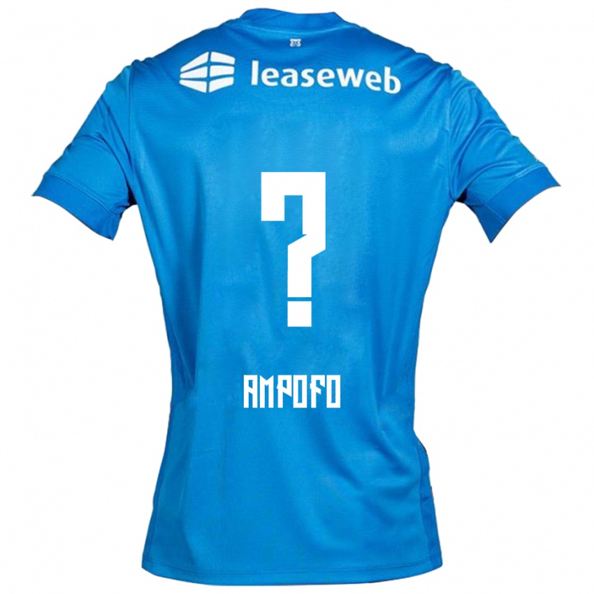 נשים Jahmael Ampofo #0 כחול לבן הרחק ג'רזי 2025/26 חולצה קצרה