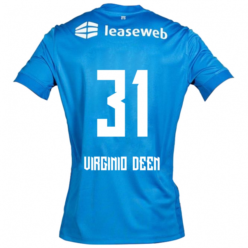 נשים דניאל דין #31 כחול לבן הרחק ג'רזי 2025/26 חולצה קצרה