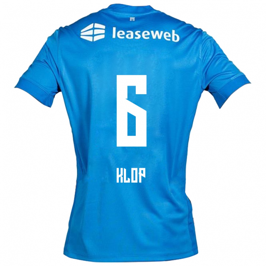 נשים Cas Klop #6 כחול לבן הרחק ג'רזי 2025/26 חולצה קצרה