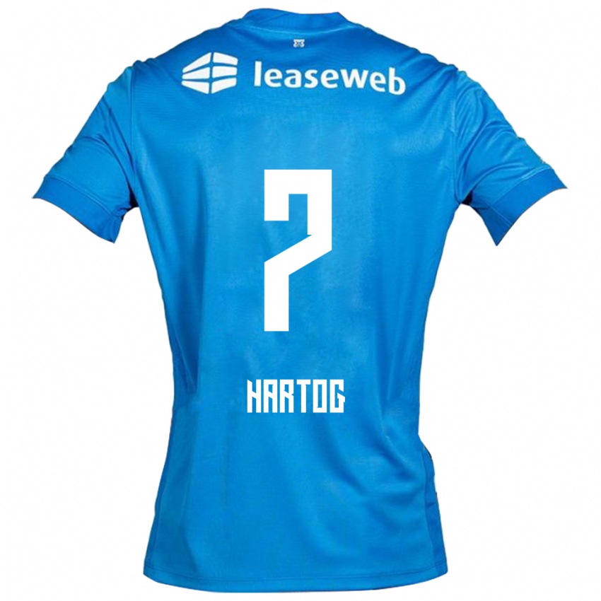 נשים ג׳ספר הרטוג #7 כחול לבן הרחק ג'רזי 2025/26 חולצה קצרה