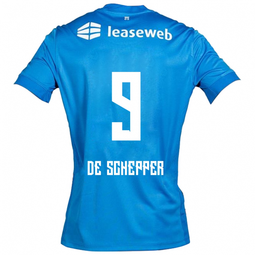 נשים דין איסל די שפר #9 כחול לבן הרחק ג'רזי 2025/26 חולצה קצרה