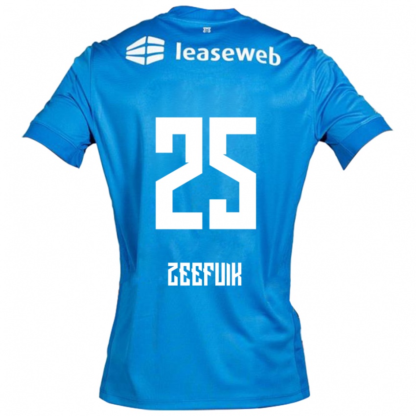 נשים Lequincio Zeefuik #25 כחול לבן הרחק ג'רזי 2025/26 חולצה קצרה