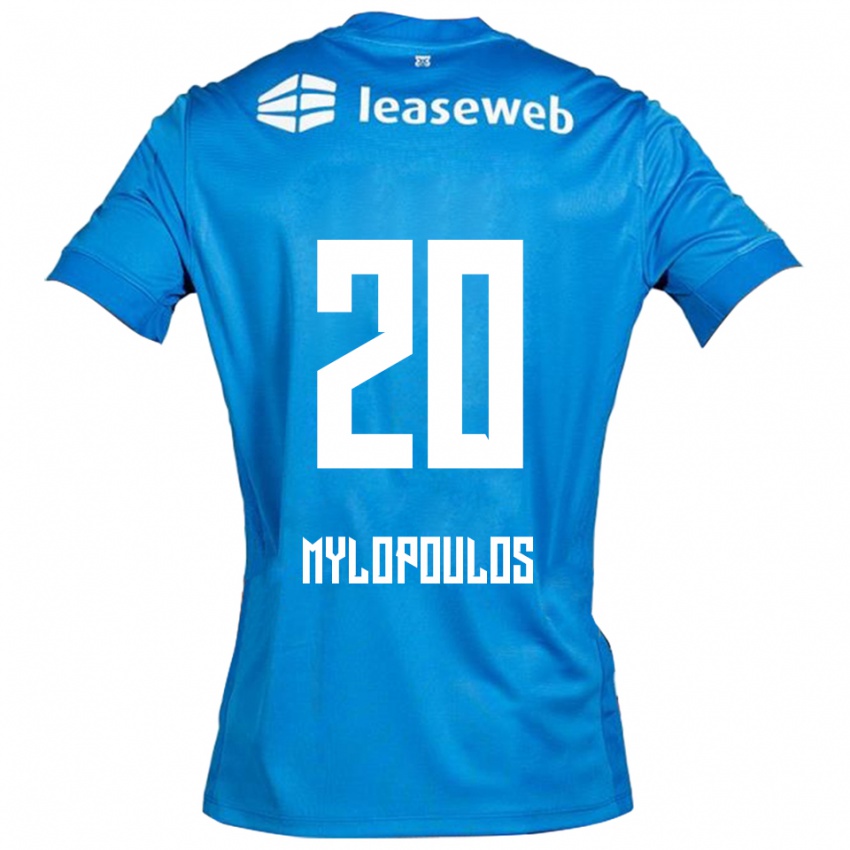 נשים Marios Mylopoulos #20 כחול לבן הרחק ג'רזי 2025/26 חולצה קצרה