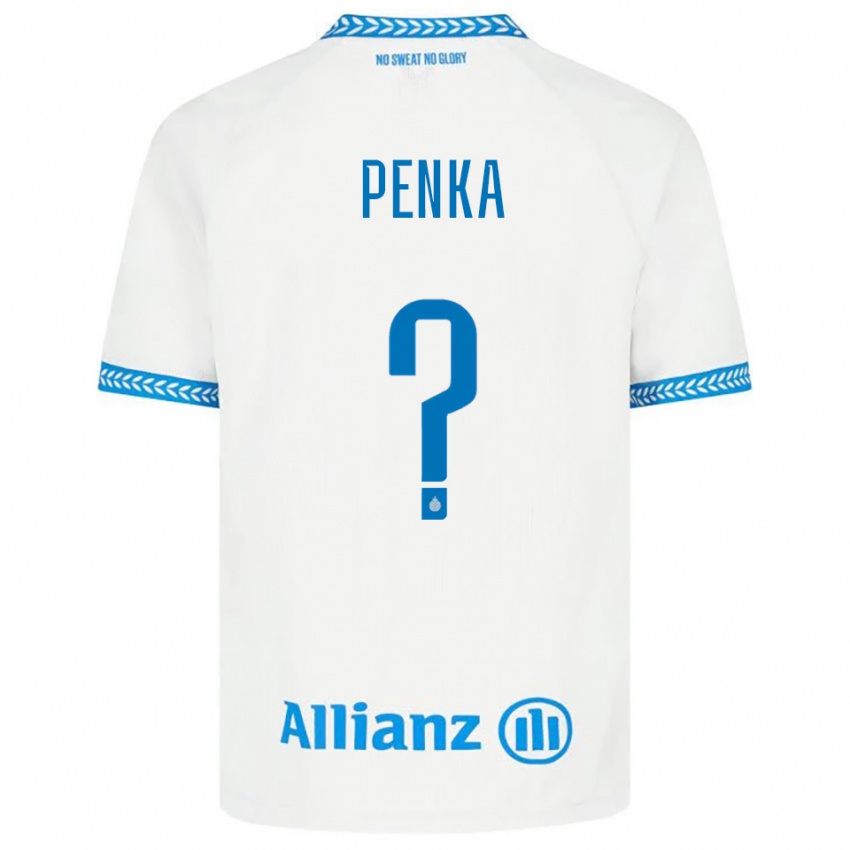 נשים Godfried Penka #0 כחול לבן הרחק ג'רזי 2025/26 חולצה קצרה