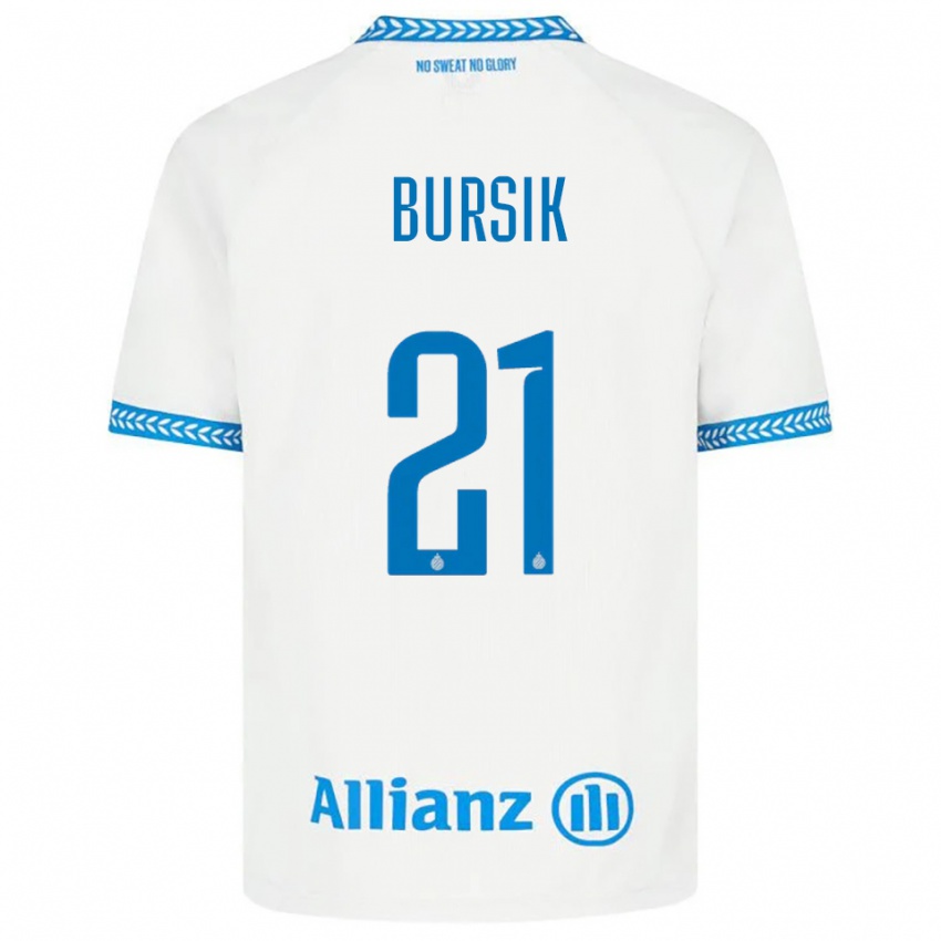 נשים ג'וזף בורסיק #21 כחול לבן הרחק ג'רזי 2025/26 חולצה קצרה