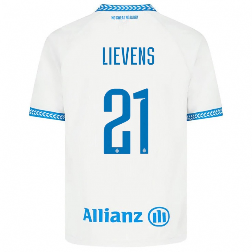 נשים קייטלין ליאוונס #21 כחול לבן הרחק ג'רזי 2025/26 חולצה קצרה