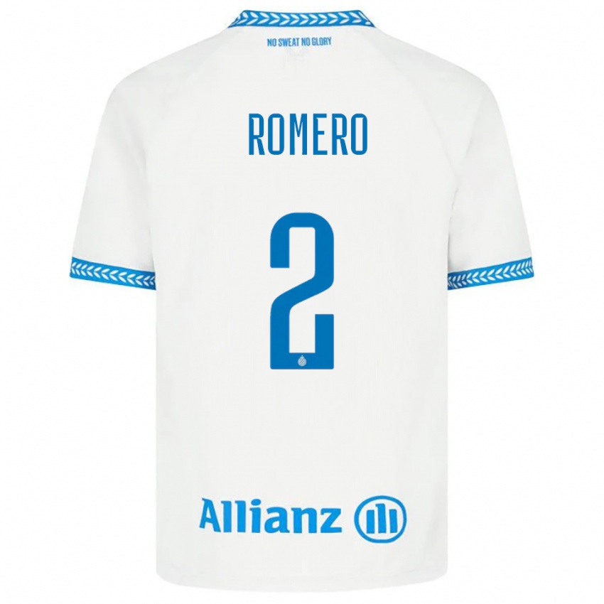 נשים זייד רומרו #2 כחול לבן הרחק ג'רזי 2025/26 חולצה קצרה