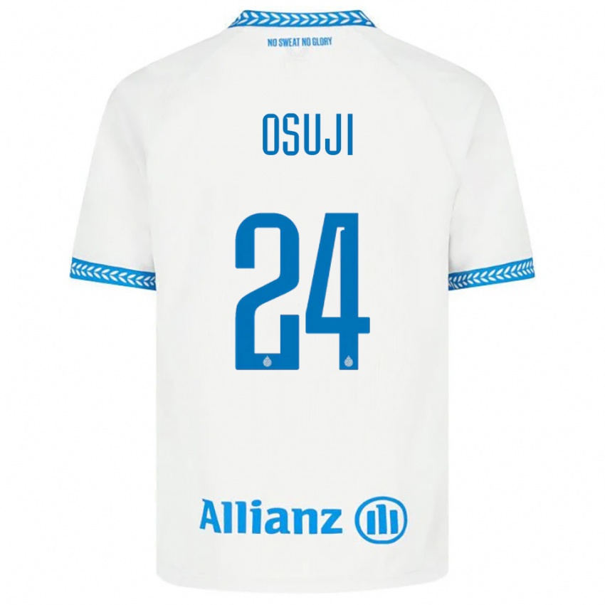 נשים וינס אוג'י #24 כחול לבן הרחק ג'רזי 2025/26 חולצה קצרה