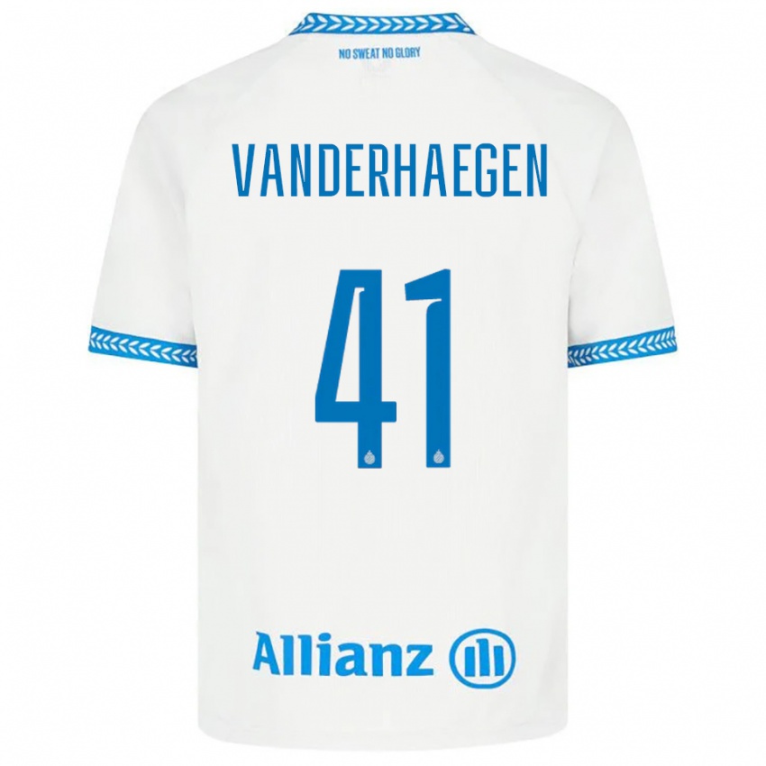 נשים Lotte Vanderhaegen #41 כחול לבן הרחק ג'רזי 2025/26 חולצה קצרה