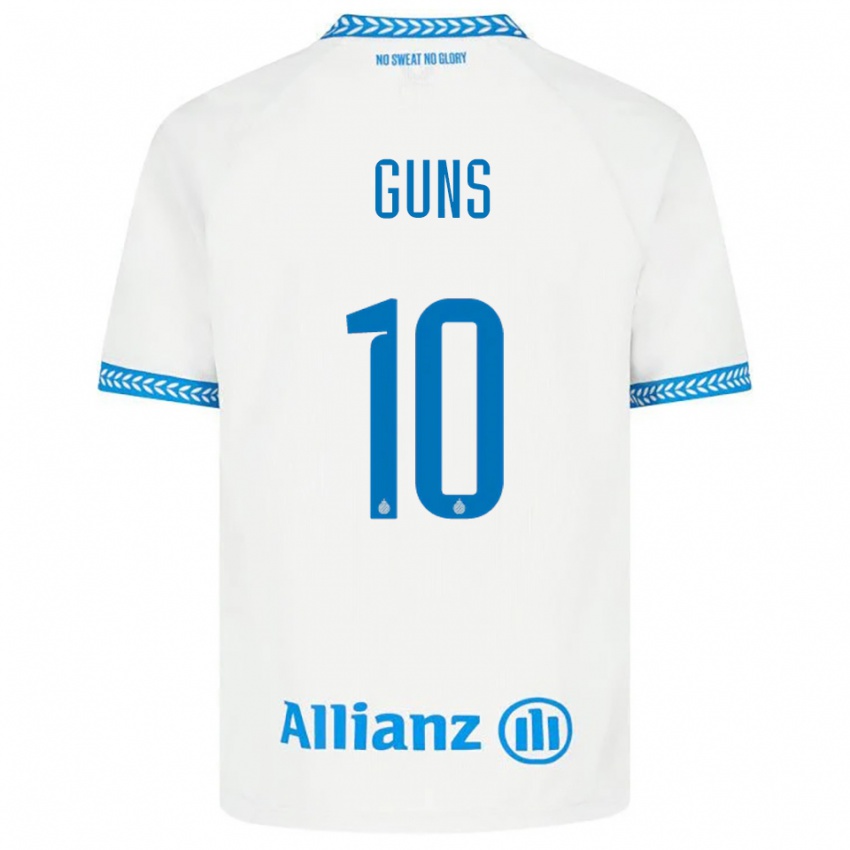נשים Celien Guns #10 כחול לבן הרחק ג'רזי 2025/26 חולצה קצרה